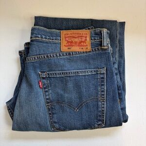 Levis 505 Regular Fit Mens Jeans Medium Casual Western 36x34 Casual Denim